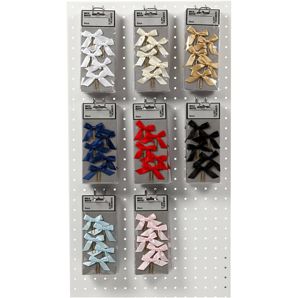Clips d'entreprise Creativ, taille 40x70 mm, différentes couleurs, boîte 8x10 1 boîte