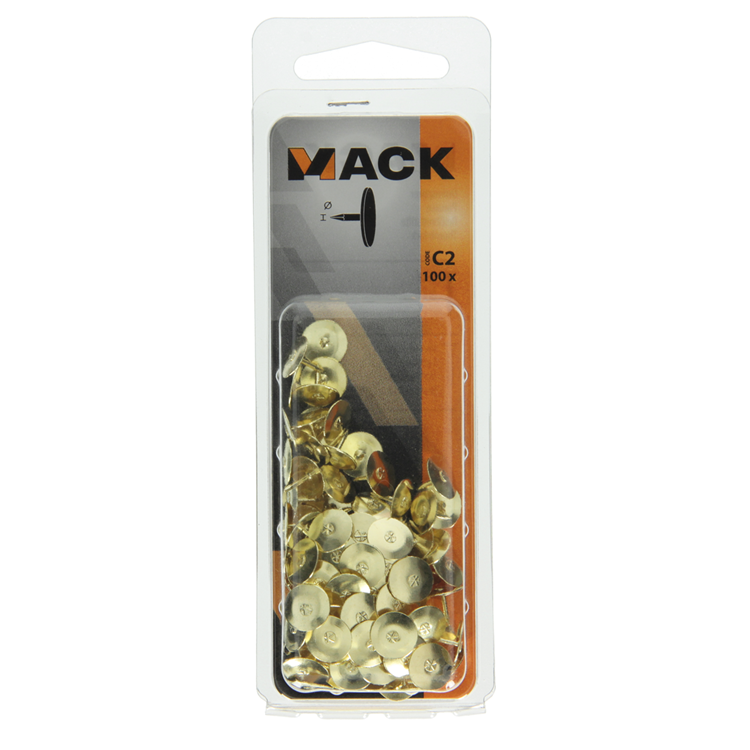 Mack 1017866 - miniature en acier laitonné 100 pcs | 10 pièces