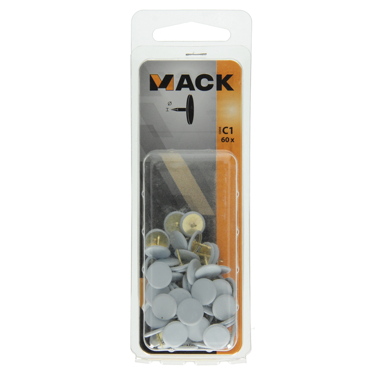 Mack 1017867 - vignette acier blanc 60 pcs | 10 pièces