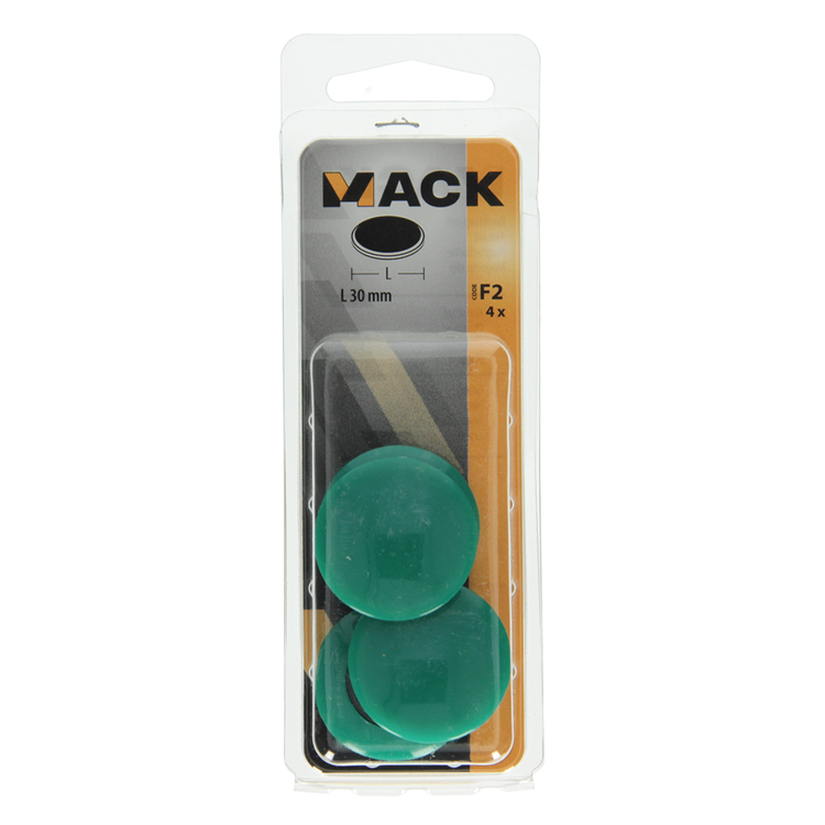 Mack 1017870 - aimant pour tableau noir plastique vert 4 pcs 30 mm | 10 pièces