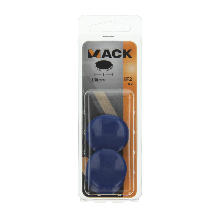 Mack 1003660 - plaque aimantée plastique bleu 4pcs 30 mm | 10 pièces