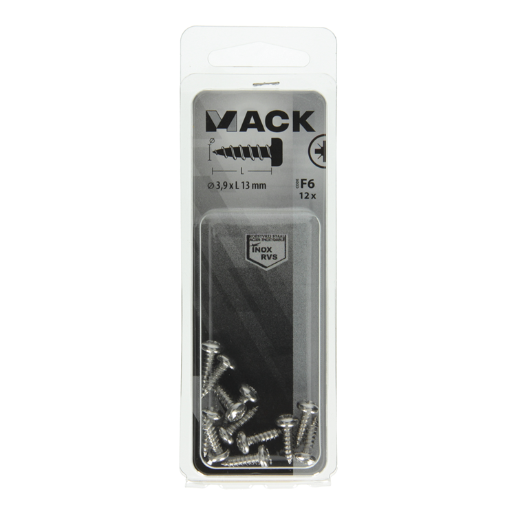Mack 1019784 - vis autotaraudeuse culasse A2 12 pcs 3,9 x 13 mm | 10 pièces