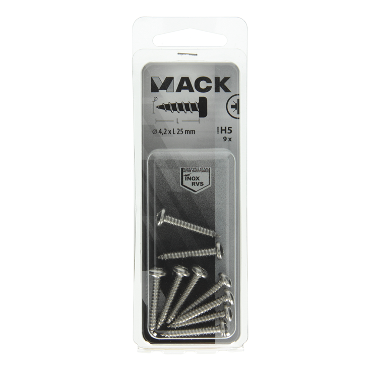 Mack 1019791 - vis autotaraudeuse culasse a2 9 pcs 4,2 x 25 mm | 10 pièces