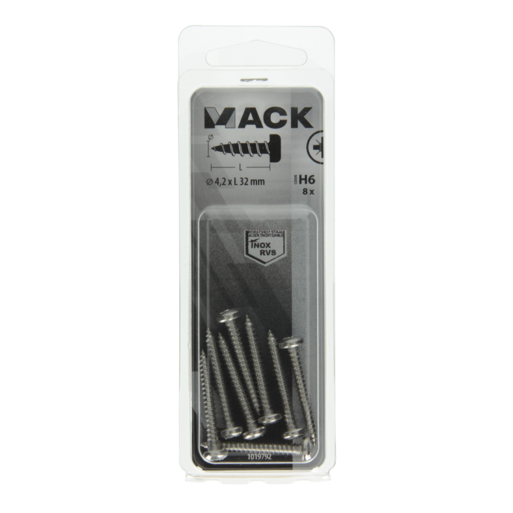 Mack 1019792 - vis autotaraudeuse culasse a2 8 pcs 4,2 x 32 mm | 10 pièces