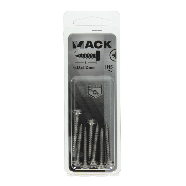 Mack 1019795 - vis autotaraudeuse culasse A2 7 pcs 4,8 x 32 mm | 10 pièces