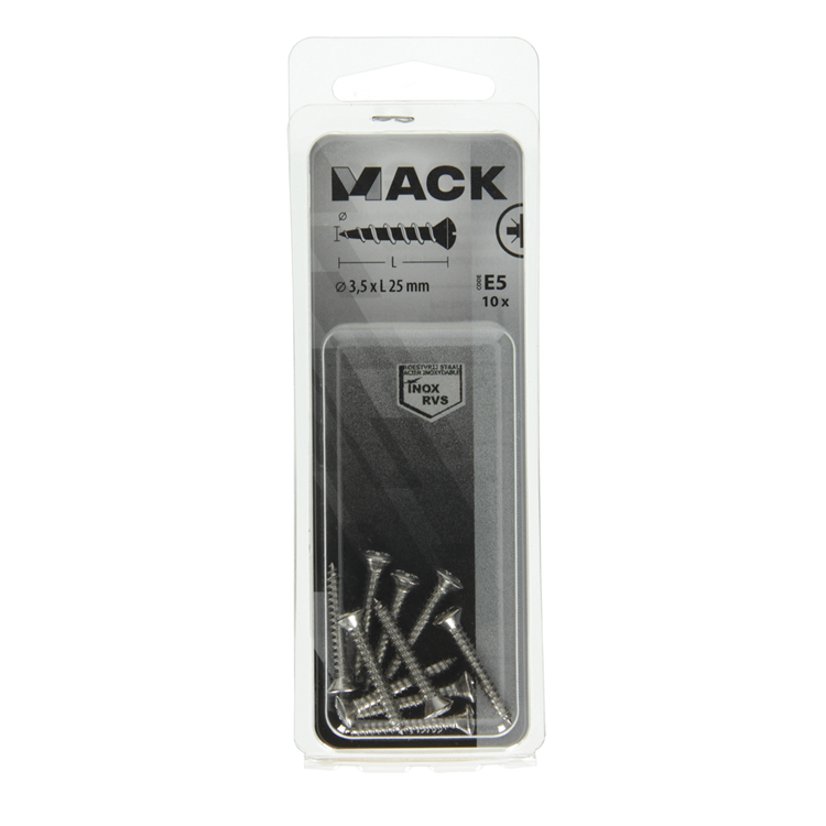 Mack 1019799 - vis autotaraudeuse à bille fx.kopa2 10pcs 3,5 x 25 mm | 10 pièces