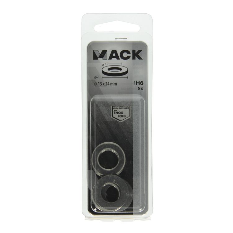 Mack 1019875 - rondelle inox a2 6 pcs m12 | 10 pièces