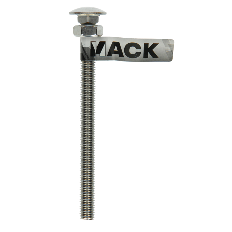 Mack 1019921 - boulon à bois + écrou inox 1 pièce m10 x 130mm | 10 pièces