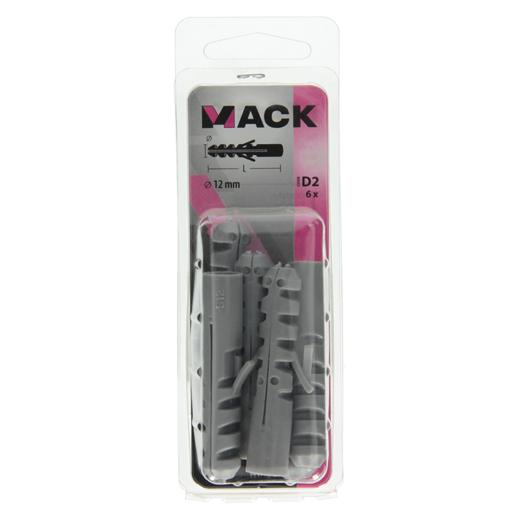 Mack 1017884 - bouchon polyéthylène 6 pcs 12 mm | 5 pièces