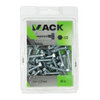Mack 1018036 - boulon fileté à bois en acier galvanisé 42 pcs 6 x 25 mm | 5 pièces