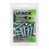 Mack 1018048 - boulon fileté à bois en acier galvanisé 24 pièces 8 x 40 mm | 5 pièces - afbeelding 3