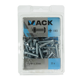 Mack 1018101 - boulon de poêle + écrou en acier galvanisé 35 pcs m6 x 30 mm | 5 pièces - afbeelding 3