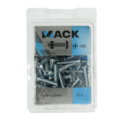 Mack 1018101 - boulon de poêle + écrou en acier galvanisé 35 pcs m6 x 30 mm | 5 pièces - afbeelding 3