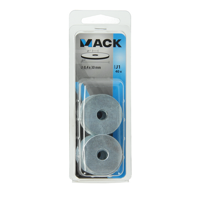 Mack 1018128 - rondelle de carrosserie galvanisée40 pcs 8,4 x 30 mm | 5 pièces