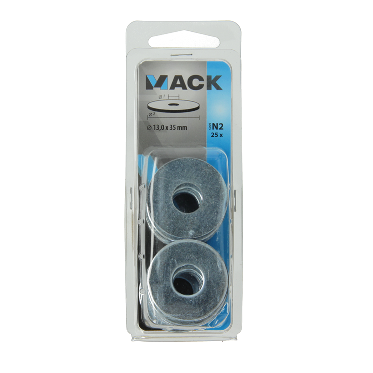 Mack 1018131 - rondelle de corps galvanisée25 pcs 13,0 x 35 mm | 5 pièces