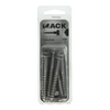 Mack 1020013 - boulon fileté à bois en acier inoxydable 7 pièces 8 x 60 mm | 5 pièces