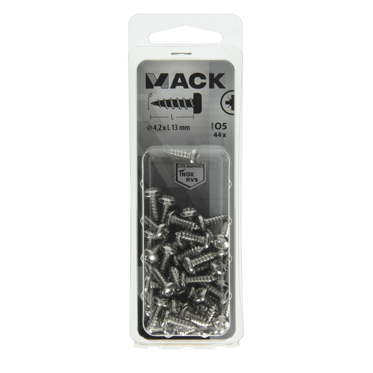 Mack 1020017 - vis autotaraudeuse culasse a2 44 pcs 4,2 x 13 mm | 5 pièces