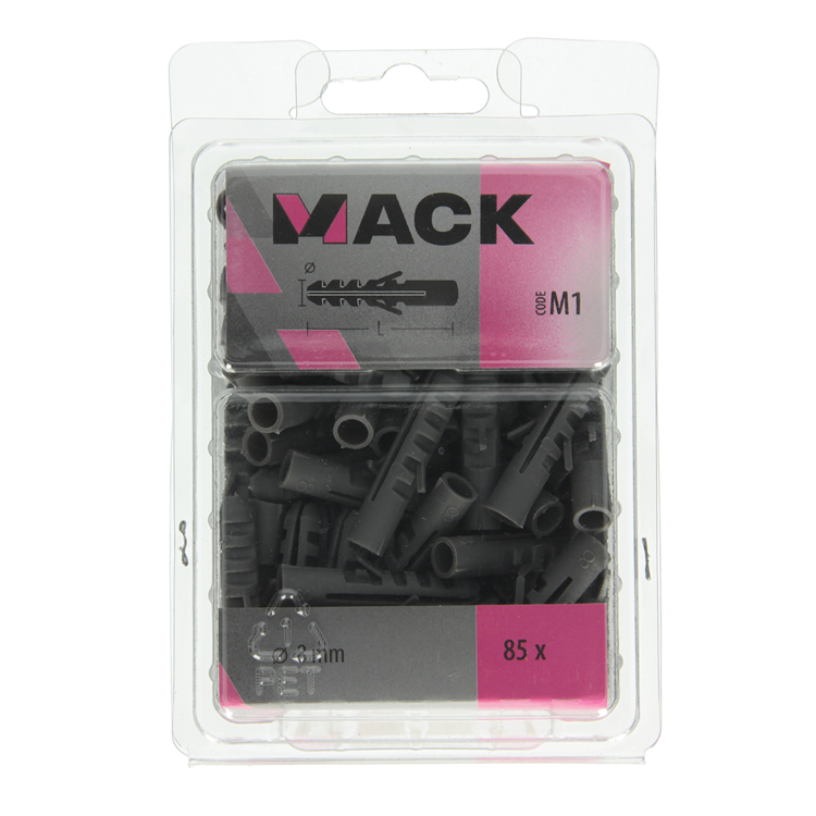 Mack 1018155 - bouchon polyéthylène 85 pcs 8mm | 3 pièces