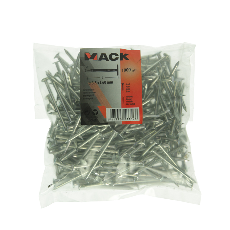 Mack 1020068 - clou de schiste galvanisé 1000 gr 3,5 x 60 mm | 10 pièces