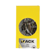 Mack 1020123 - vis pour panneaux d'aggloméré avec tête jaune avec 100 pièces 6,0 x 60 mm | 2 pièces - afbeelding 7