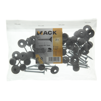 Mack 1020173 - coque de fermeture + vis 25pcs 5mm | 5 pièces