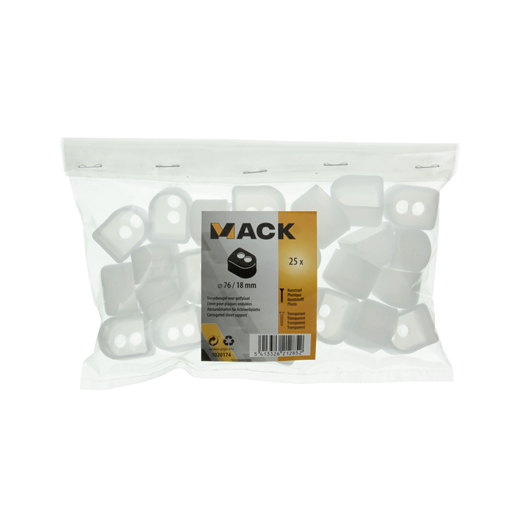 Mack 1020174 - support pour tôle ondulée 25 pcs 76 18 | 5 pièces