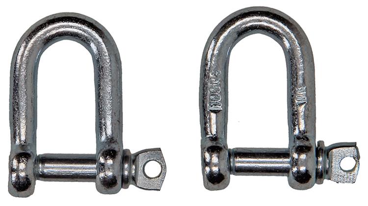Mack 1008491 - 2 mors droits 6mm galvanisés | 10 pièces