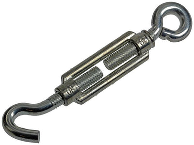 Mack 1008496 - 1 œillet tendeur + crochet m10 x 80mm galvanisé | 10 pièces
