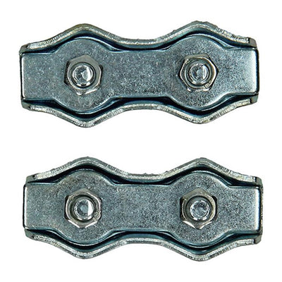 Mack 1008497 - 2 serre-fils en acier 5mm duplex galvanisé | 10 pièces