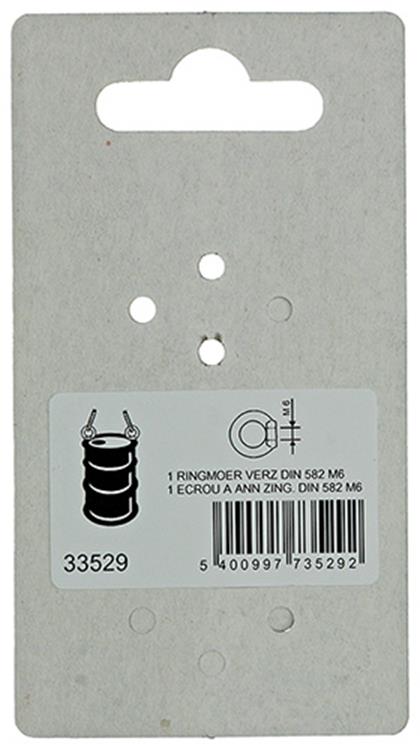 Mack 1008499 - 1 écrou à bague DIN 582 m6 galvanisé | 10 pièces