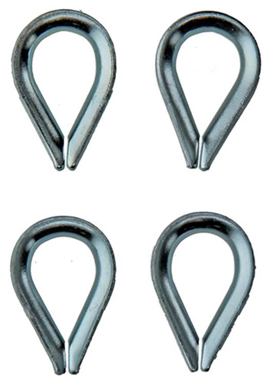Mack 1008503 - 4 manchons 3,5mm galvanisés | 10 pièces