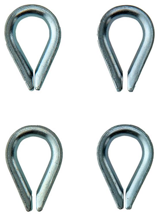 Mack 1008508 - 4 prises 4mm galvanisées | 10 pièces