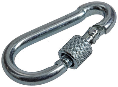 Mack 1008514 - 1 mousqueton + sangle de verrouillage. 4 x 40 mm galvanisé | 10 pièces