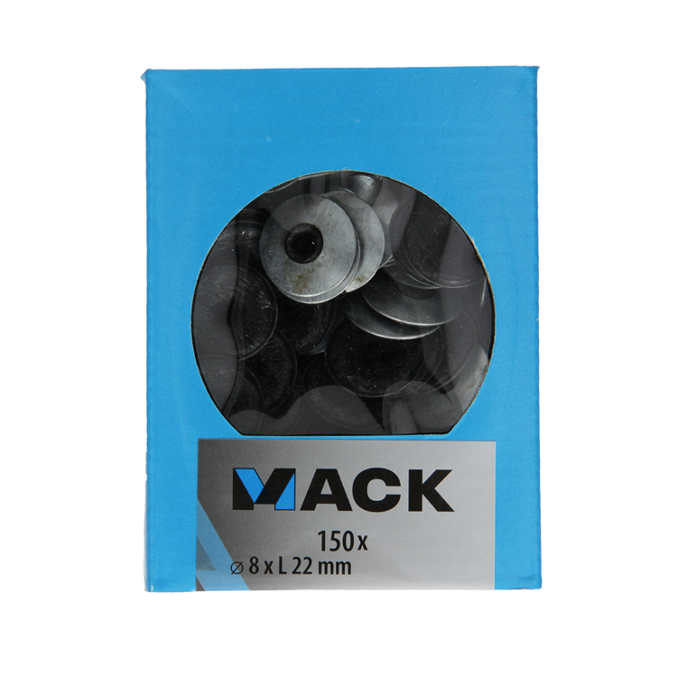 Mack 1020224 - bague d'étanchéité bitume galvanisé 150 pièces 8,0 x 22 mm | 5 pièces