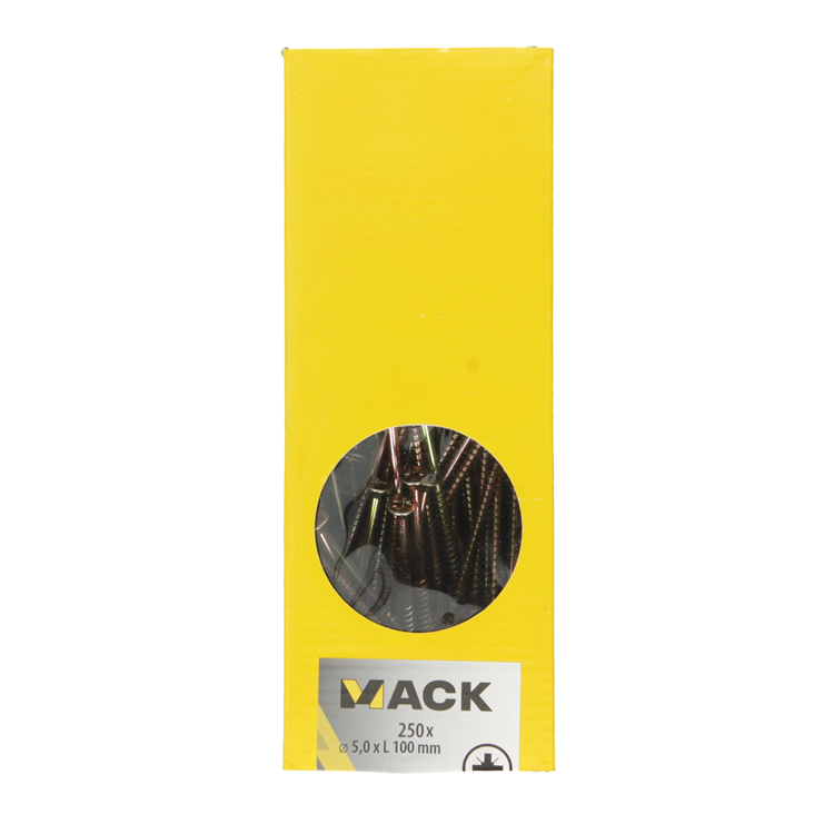 Mack 1020273 - vis pour panneaux d'aggloméré tête vz gvz 250 pièces 5,0 x 100 mm | 1 pièce