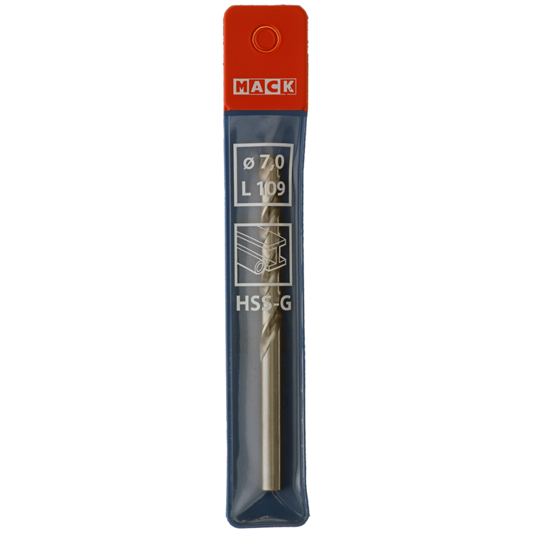 Mack 1018410 - foret à métaux hss g din 338 ø 7,0 x 109 mm | 5 pièces