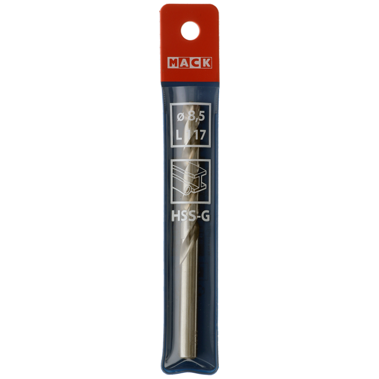 Mack 1018413 - foret à métaux hss g din 338 ø 8,5 x 117 mm | 5 pièces