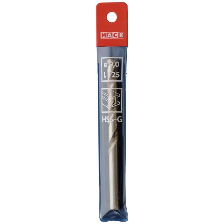 Mack 1018414 - foret à métaux hss g din 338 ø 9,0 x 125 mm | 5 pièces