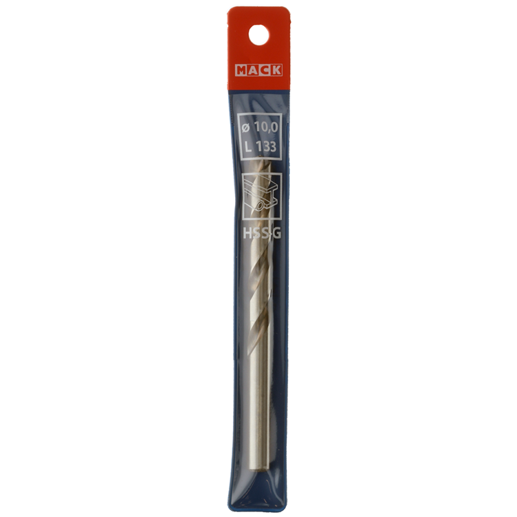 Mack 1018416 - foret à métaux hss g din 338 ø 10,0 x 133 mm | 5 pièces