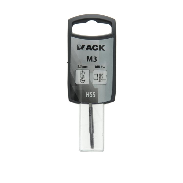 Mack 1018372 - taraud pour machine à fileter m3 | 3 pièces