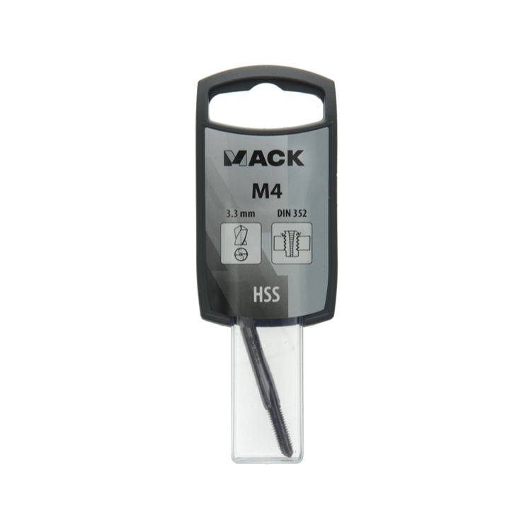 Mack 1018373 - taraud pour machine à fileter m4 | 3 pièces