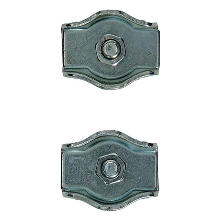 Mack 1008518 - 2 serre-fils en acier 5mm simplex galvanisé | 10 pièces