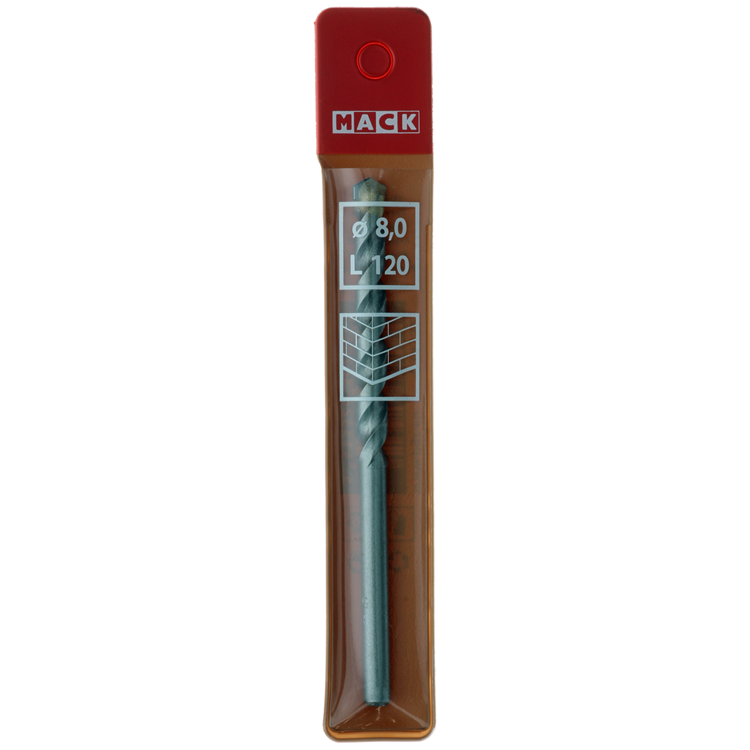 Mack 1018440 - foret à maçonnerie ø 8,0 x 120 mm | 5 pièces