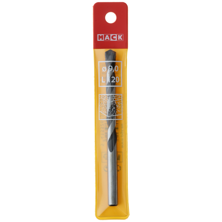 Mack 1018450 - foret à béton DIN 8039 ø 9,0 x 120 mm | 5 pièces