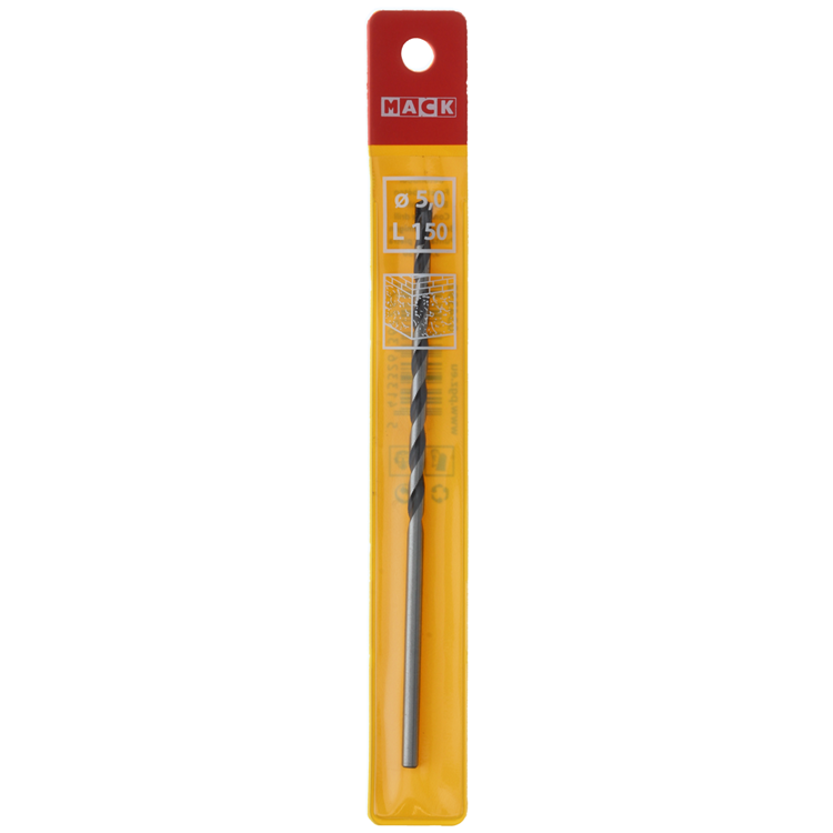 Mack 1018460 - foret à béton DIN 8039 ø 5,0 x 150 mm | 5 pièces