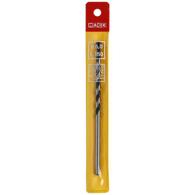 Mack 1018461 - foret à béton DIN 8039 ø 6,0 x 150 mm | 5 pièces