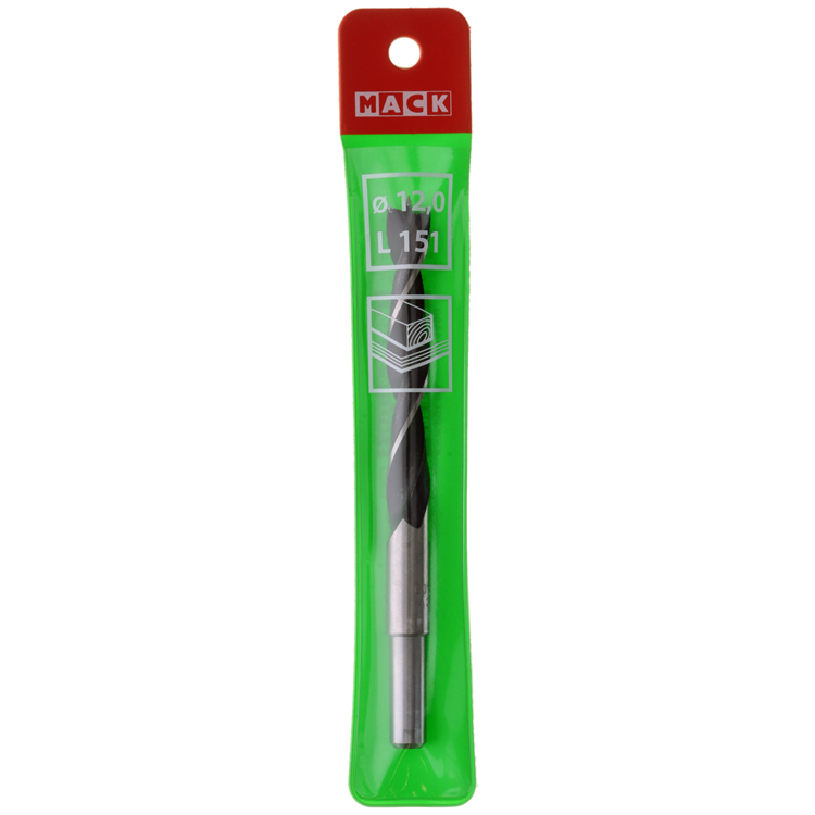 Mack 1018509 - perceuse à bois machine + pointe de centrage ø 12,0 x 151 mm | 5 pièces