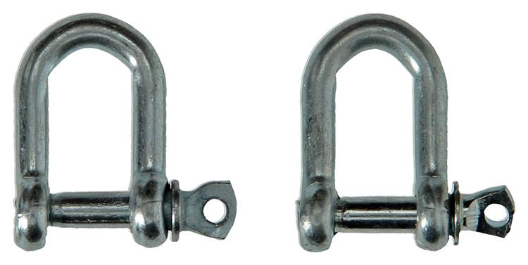 Mack 1008521 - 2 mors droits 5mm galvanisés | 10 pièces