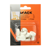 Mack 1047706 - clou planeur de chaise plastique blanc ø 19 mm 12 pcs | 6 pièces