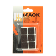 Mack 1047710 - pastille en feutre autocollante marron 19 x 19 mm 18 pcs | 12 pièces - afbeelding 4